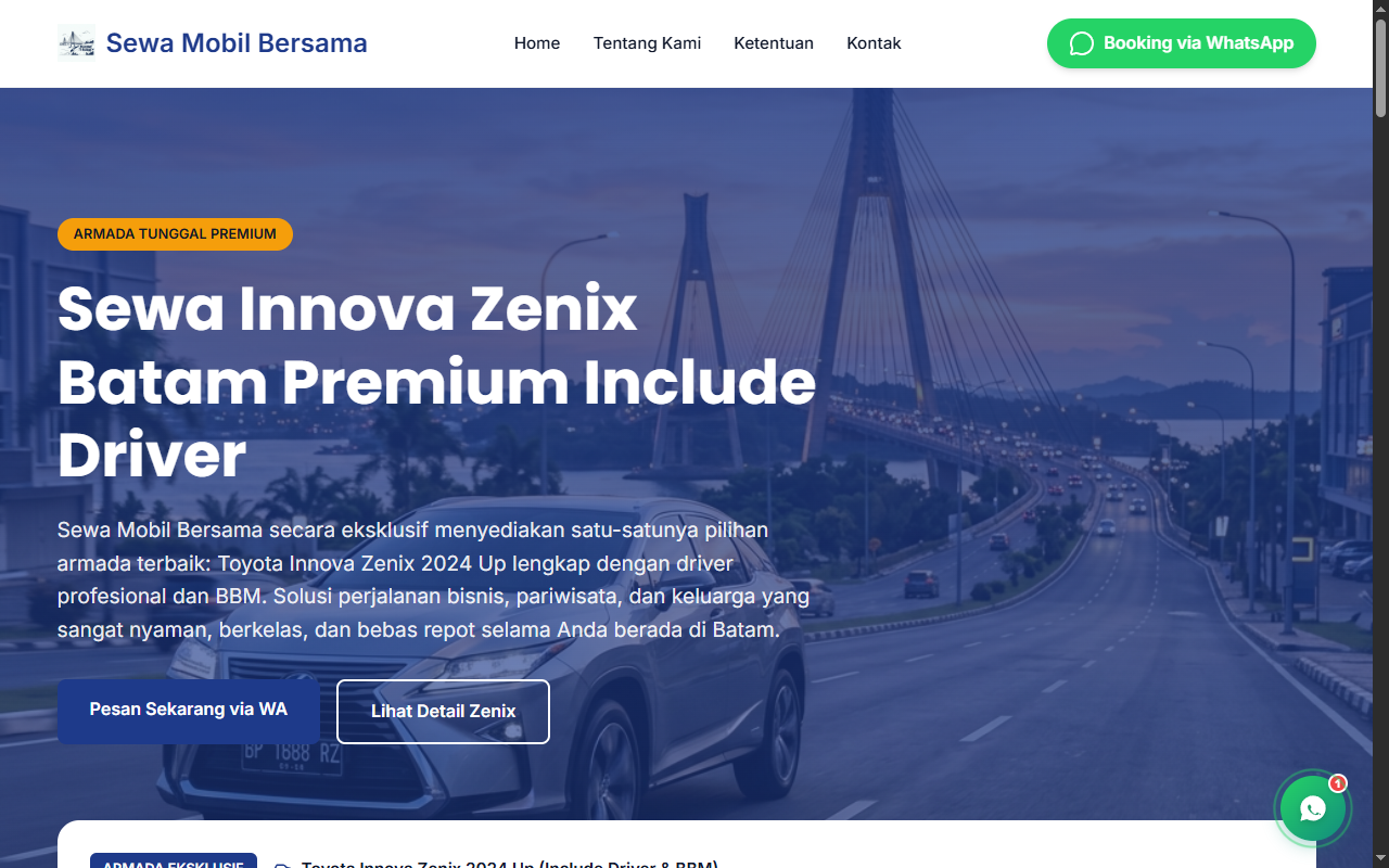 Portofolio Sewa Mobil Bersama